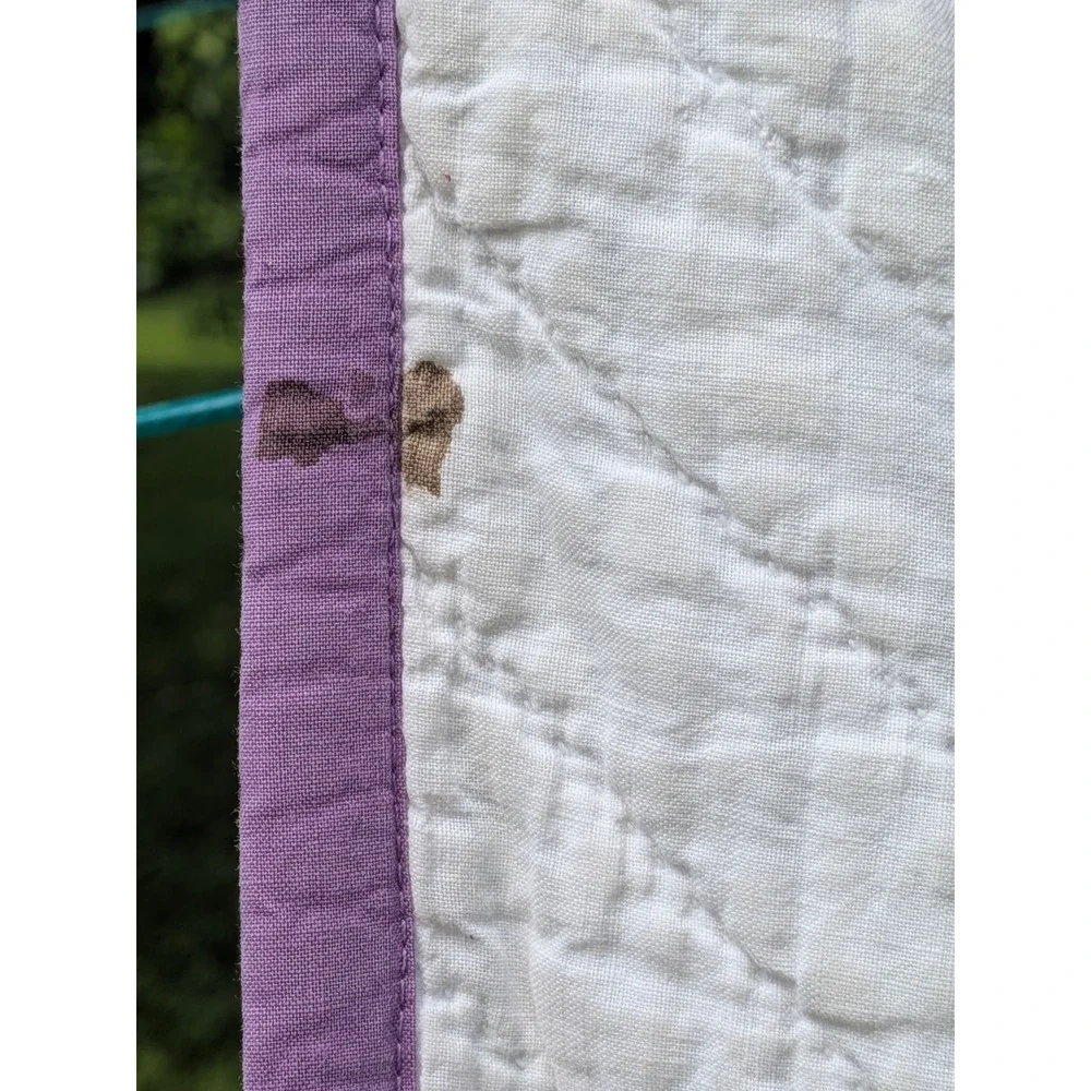 Handmade Basket Quilt Vintage Cottagecore Farmhouse Heirloom Patchwork 71 x 76
